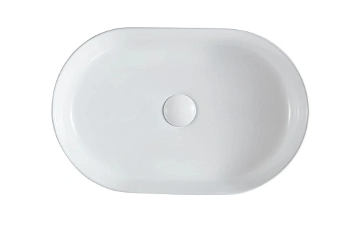 Раковина Sintesi SIN-LVB-APP-417 накладная белая без отверстия под смеситель Раковина Sintesi SIN-LVB-APP-417 накладная белая без отверстия под смеситель