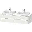 Тумба под раковину Duravit Happy D.2 Plus HP4974B3636 подвесная 160 см белая шелковисто-матовый лак Тумба под раковину Duravit Happy D.2 Plus HP4974B3636 подвесная 160 см белая шелковисто-матовый лак