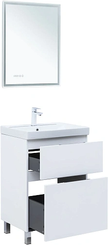 Тумба под раковину Aquanet Алвита New 60 00344132 напольная, белый матовый Тумба под раковину Aquanet Алвита New 60 00344132 напольная, белый матовый