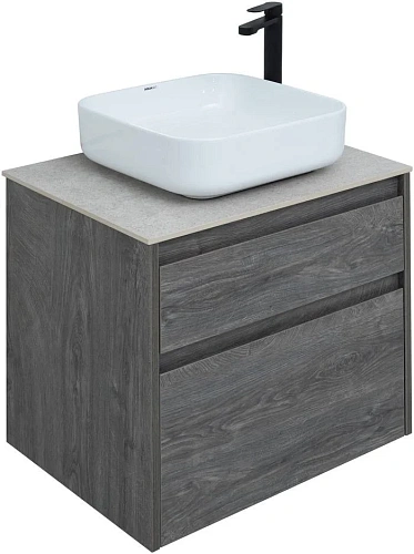 Тумба под раковину Aquanet Nova Lite 60 дуб рошелье (2 ящика) 00242577 Тумба под раковину Aquanet Nova Lite 60 дуб рошелье (2 ящика) 00242577