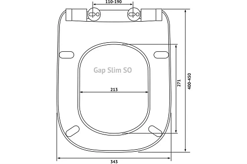 Крышка-сиденье BERGES Gap Slim SO 013003 Крышка-сиденье BERGES Gap Slim SO 013003