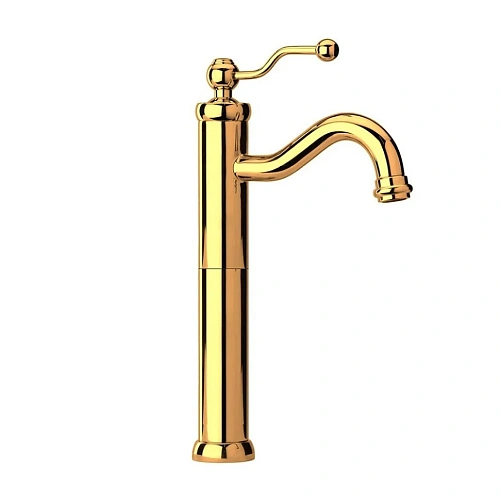 Смеситель для раковины Paini Duomo 88OP211LLSSR с донным клапаном высокий, золото PVD Смеситель для раковины Paini Duomo 88OP211LLSSR с донным клапаном высокий, золото PVD