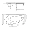 Акриловая ванна Timo VINO1792L (1700x920x660) Акриловая ванна Timo VINO1792L (1700x920x660)