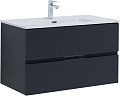 Тумба под раковину Aquanet Алвита New 90 2 ящика, антрацит 00303919 Тумба под раковину Aquanet Алвита New 90 2 ящика, антрацит 00303919