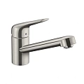 Смеситель для кухни Hansgrohe 100, 1jet 71808800, под сталь Смеситель для кухни Hansgrohe 100, 1jet 71808800, под сталь