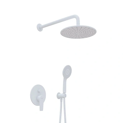 Душевая система CEZARES NAUTIC-DSIP-BIO встраиваемая, верхний душ 25 см, верхняя лейка металл, белый матовый Душевая система CEZARES NAUTIC-DSIP-BIO встраиваемая, верхний душ 25 см, верхняя лейка металл, белый матовый