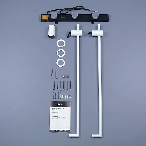 Полотенцесушитель электрический ABBER Charme AH4002MW белый матовый Полотенцесушитель электрический ABBER Charme AH4002MW белый матовый