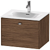Картинка анонса товара «тумба под раковину duravit brioso br421001021 подвесная 62 см орех темный»