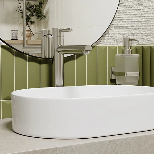 Смеситель для раковины WasserKRAFT Wern 4203H никель Смеситель для раковины WasserKRAFT Wern 4203H никель