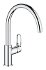 Смеситель для кухни GROHE Start Flow с высоким C-изливом, хром (31555001)