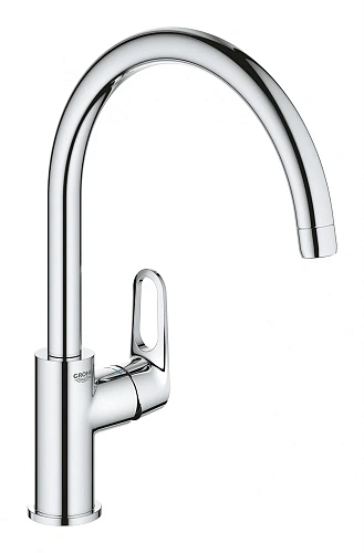 Смеситель для кухни GROHE Start Flow с высоким C-изливом, хром (31555001) Смеситель для кухни GROHE Start Flow с высоким C-изливом, хром (31555001)