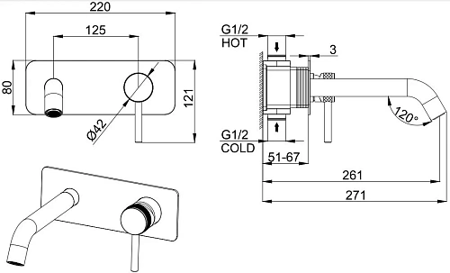 Смеситель для раковины Allen Brau Priority 5.31003-GB (с внутренней частью) золото Смеситель для раковины Allen Brau Priority 5.31003-GB (с внутренней частью) золото