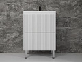 Тумба под раковину Style Line Стокгольм 60, Classic 60 белый рифленый софт, PUSH напольная ЛС-00002333 Тумба под раковину Style Line Стокгольм 60, Classic 60 белый рифленый софт, PUSH напольная ЛС-00002333