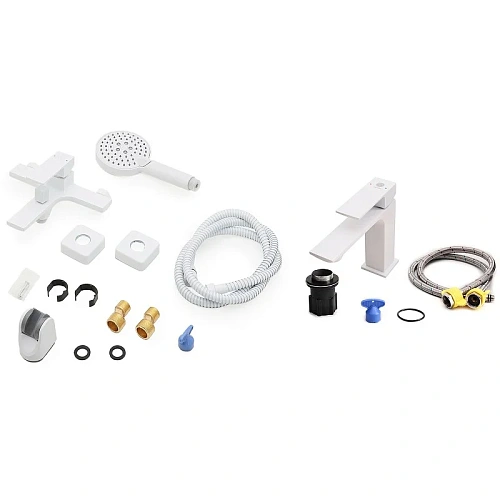 Комплект смесителей Orange Lutz M04-311w белый Комплект смесителей Orange Lutz M04-311w белый