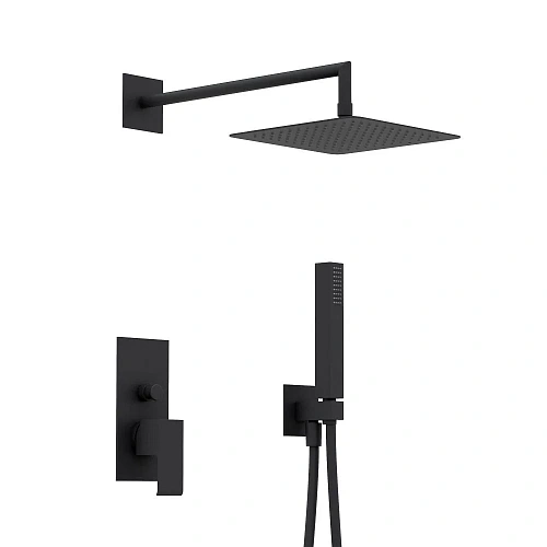 Душевая система CEZARES PORTA-DSIPQ-25-NOP встраиваемая, верхний душ, квадратный 25 см, металл, черный матовый Душевая система CEZARES PORTA-DSIPQ-25-NOP встраиваемая, верхний душ, квадратный 25 см, металл, черный матовый