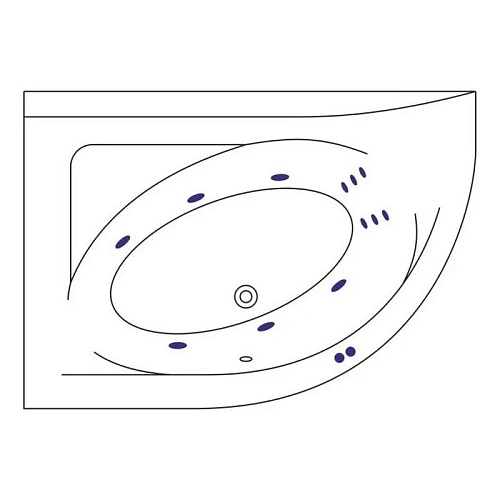 Акриловая ванна WHITECROSS Aquarella 170x110 левая "LINE" белый 0108.170110.100.LINE.WH Акриловая ванна WHITECROSS Aquarella 170x110 левая "LINE" белый 0108.170110.100.LINE.WH