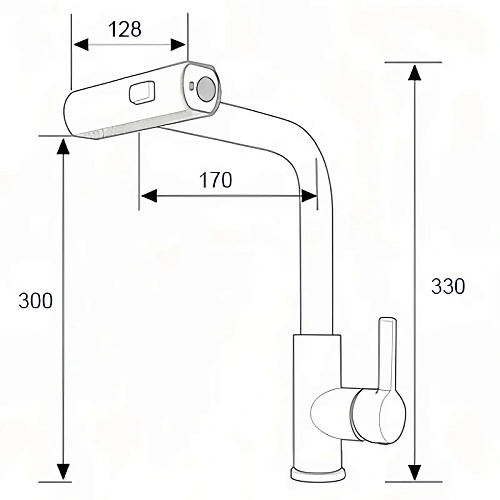 Смеситель для кухни BOCH MANN SOPHIA W BM10431 из нержавеющей стали белый Смеситель для кухни BOCH MANN SOPHIA W BM10431 из нержавеющей стали белый
