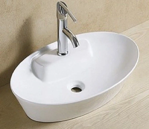 Раковина CeramaLux 9398 накладная, белый Раковина CeramaLux 9398 накладная, белый