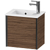 Картинка анонса товара «тумба под раковину duravit xviu xv4024rb221 подвесная 41 см орех/черный»
