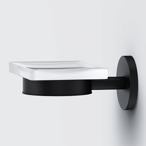 Мыльница AM.PM X-Joy A85A34222, стеклянная черный Мыльница AM.PM X-Joy A85A34222, стеклянная черный