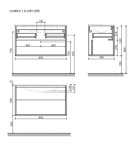 Тумба под раковину Sancos Marmi 1.0 MR1.090EG 890х445х520 дуб галифакс натуральный, подвесная Тумба под раковину Sancos Marmi 1.0 MR1.090EG 890х445х520 дуб галифакс натуральный, подвесная