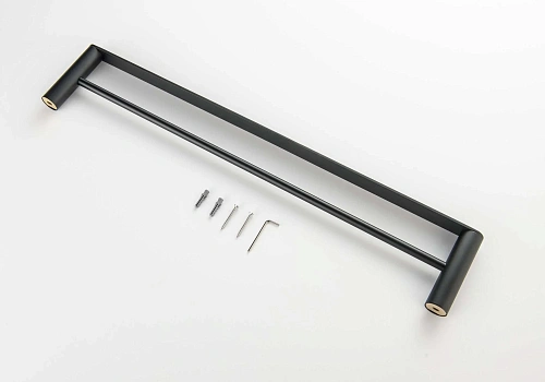 Полотенцедержатель Aquatek ЛИРА AQ4430MB черный матовый Полотенцедержатель Aquatek ЛИРА AQ4430MB черный матовый