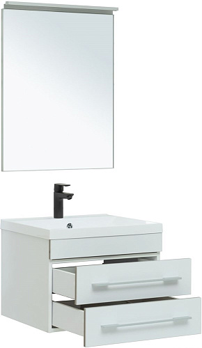 Тумба под раковину Aquanet Верона 58 New белый матовый 00272423 Тумба под раковину Aquanet Верона 58 New белый матовый 00272423