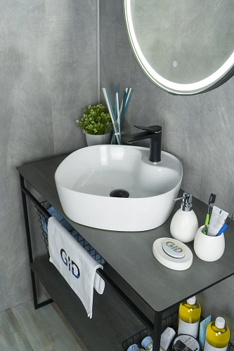 Раковина Gid N9442 51153 накладная белая 44x44x14 Раковина Gid N9442 51153 накладная белая 44x44x14