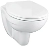 Унитаз подвесной GROHE Lecico Perth с сиденьем, альпин-белый (491606045)
