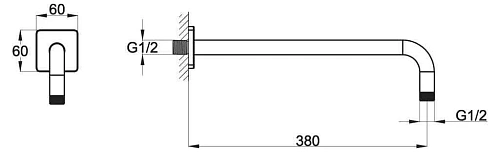 Излив BelBagno CARIN CAR-DAT-CRM хром Излив BelBagno CARIN CAR-DAT-CRM хром