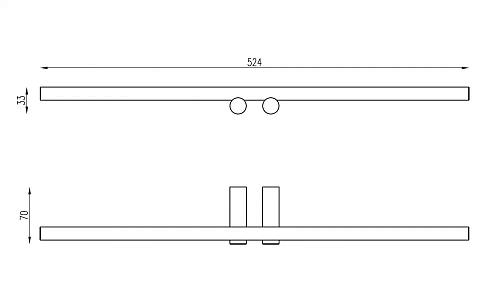Полотенцедержатель двойной ABBER Osten 316 AA1855BGG оружейная сталь брашированная Полотенцедержатель двойной ABBER Osten 316 AA1855BGG оружейная сталь брашированная