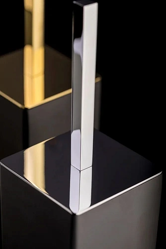 Ершик для унитаза Boheme 10949-В-CR квадратный черный-хром Ершик для унитаза Boheme 10949-В-CR квадратный черный-хром