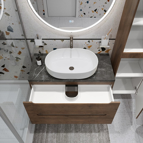 Тумба со столешницей и раковиной BelBagno ETNA 100 etna100rw-kepmno-1084-set подвесная ETNA100RW-KEPMNO-1084-SET Тумба со столешницей и раковиной BelBagno ETNA 100 etna100rw-kepmno-1084-set подвесная ETNA100RW-KEPMNO-1084-SET