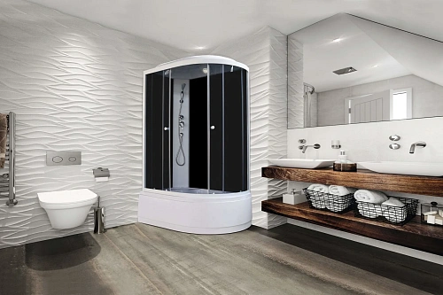 Душевая кабина Parly EC1221L 1200x800 профиль белый, стекло тонированное Душевая кабина Parly EC1221L 1200x800 профиль белый, стекло тонированное