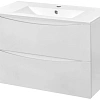 Тумба под раковину Vincea Mia 800 подвесная, 2 выкатных ящика soft close, G.White VMC-2MC800GW Тумба под раковину Vincea Mia 800 подвесная, 2 выкатных ящика soft close, G.White VMC-2MC800GW