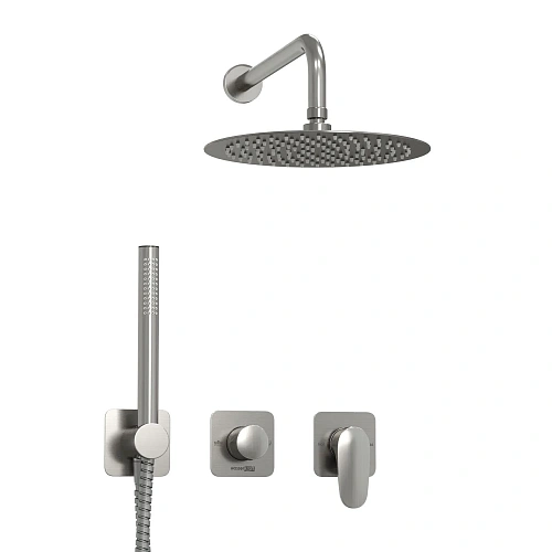 Душевая система WasserKRAFT A1451.272.097.121.275.100.276 встраиваемая никель Душевая система WasserKRAFT A1451.272.097.121.275.100.276 встраиваемая никель