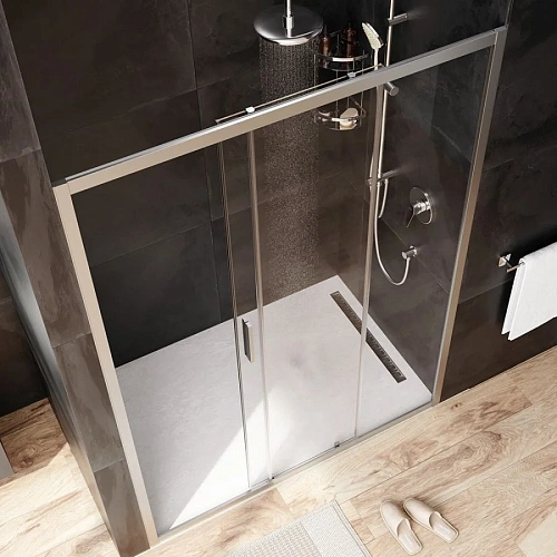 Душевая дверь AM.PM Gem W90G-140-1-195MT 140х195, стекло прозрачное, профиль хром матовый Душевая дверь AM.PM Gem W90G-140-1-195MT 140х195, стекло прозрачное, профиль хром матовый