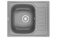 Кухонная мойка Granula 5801, АЛЮМИНИУМ, кварц 575х495 Кухонная мойка Granula 5801, АЛЮМИНИУМ, кварц 575х495
