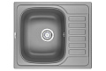 Кухонная мойка Granula 5801, АЛЮМИНИУМ, кварц 575х495 Кухонная мойка Granula 5801, АЛЮМИНИУМ, кварц 575х495