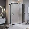 Душевой уголок BelBagno UNO-195-AH-2-120/90-P-NERO 1200x900 мм Душевой уголок BelBagno UNO-195-AH-2-120/90-P-NERO 1200x900 мм