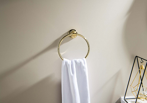 Полотенцедержатель Aquatek КЛАССИК AQ4512PG золото полированное Полотенцедержатель Aquatek КЛАССИК AQ4512PG золото полированное