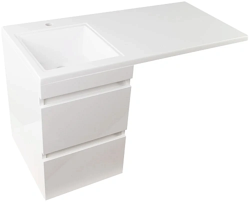 Тумба под раковину Style Line Даллас 100, Люкс белая, PLUS СС-00000567 Тумба под раковину Style Line Даллас 100, Люкс белая, PLUS СС-00000567