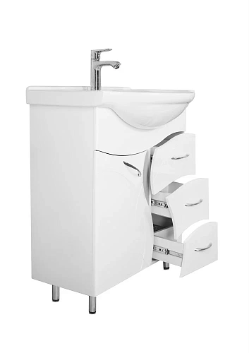 Тумба с раковиной Style Line Амелия 75 (3 ящ.) Байкал 75 ЛС-00002281 Тумба с раковиной Style Line Амелия 75 (3 ящ.) Байкал 75 ЛС-00002281