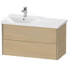 Картинка анонса товара «тумба под раковину duravit xviu xv41080b171 подвесная 101 см средиземноморский дуб»