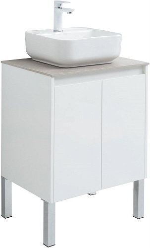 Тумба под раковину Aquanet Nova Lite 60 белый глянец (2 дверцы) 00298847 Тумба под раковину Aquanet Nova Lite 60 белый глянец (2 дверцы) 00298847