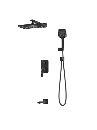 Душевая система IDDIS Parker PARBL03i68 встраиваемая, с изливом, матовый черный Душевая система IDDIS Parker PARBL03i68 встраиваемая, с изливом, матовый черный