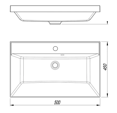 Раковина Style Line ASTI 500x450 СС-00002486 мебельная кварц, серый шелк Раковина Style Line ASTI 500x450 СС-00002486 мебельная кварц, серый шелк