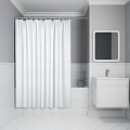 Штора для ванны IDDIS (DL01P18i11) 200х180 см, полиэстер белый Штора для ванны IDDIS (DL01P18i11) 200х180 см, полиэстер белый