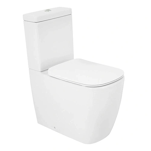 Унитаз напольный CEZARES LUX CZR-159-CPR/CZR-159-SC безободковый с сиденьем Унитаз напольный CEZARES LUX CZR-159-CPR/CZR-159-SC безободковый с сиденьем