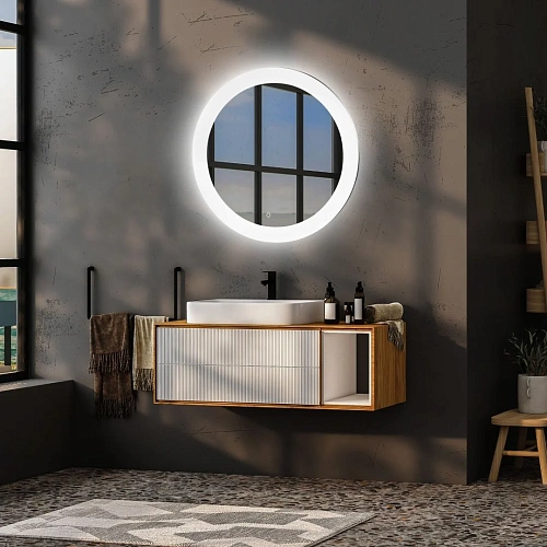 Зеркало ABBER Mond AG6202SL-0.77 с подсветкой, сенсор, диммер Зеркало ABBER Mond AG6202SL-0.77 с подсветкой, сенсор, диммер